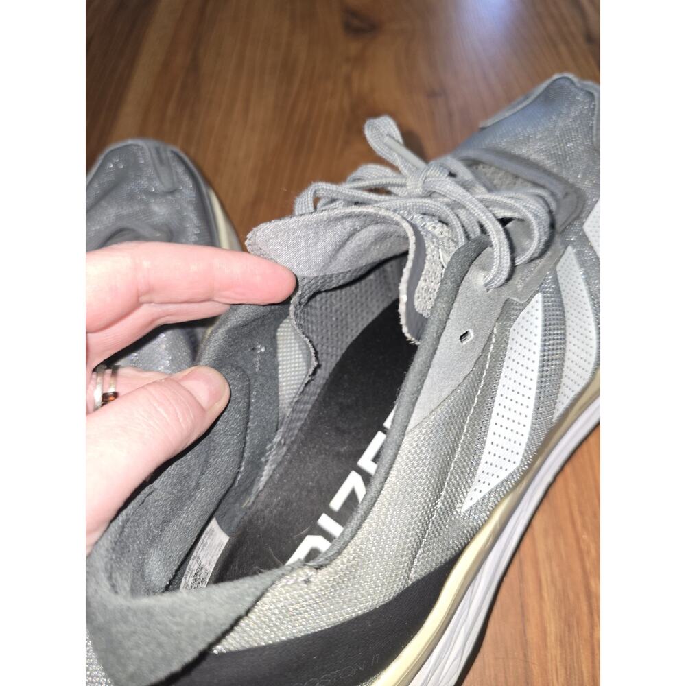Size 13 - Adidas Adizero Boston 11 Grey Zero Metallic *flaw - Picture 8 of 10